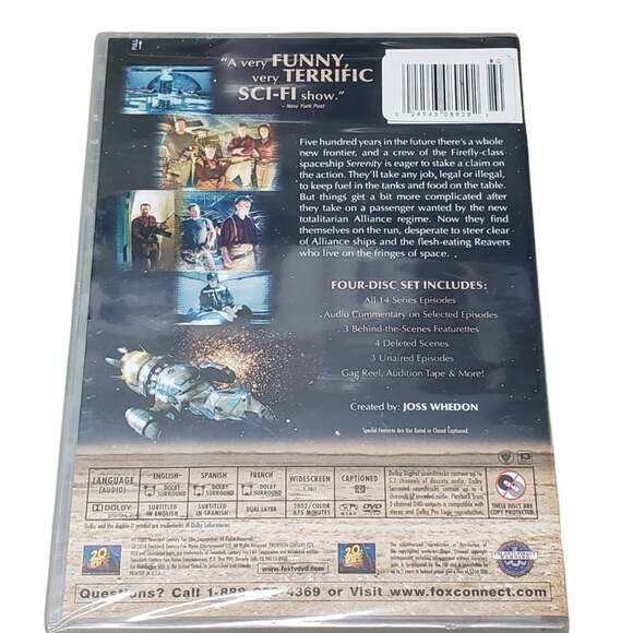 Firefly Complete 4 Disc Series Edition 20th Century Fox DVD Set • Sci-Fi - Picture 2 of 2